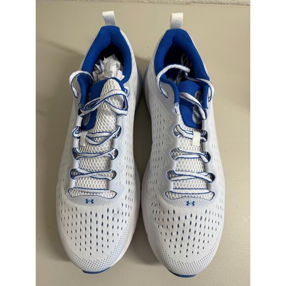 NEW Under Armour HOVR Turbulence Running Shoes Mens 13 White Blue 3025419 100 - Picture 4 of 6